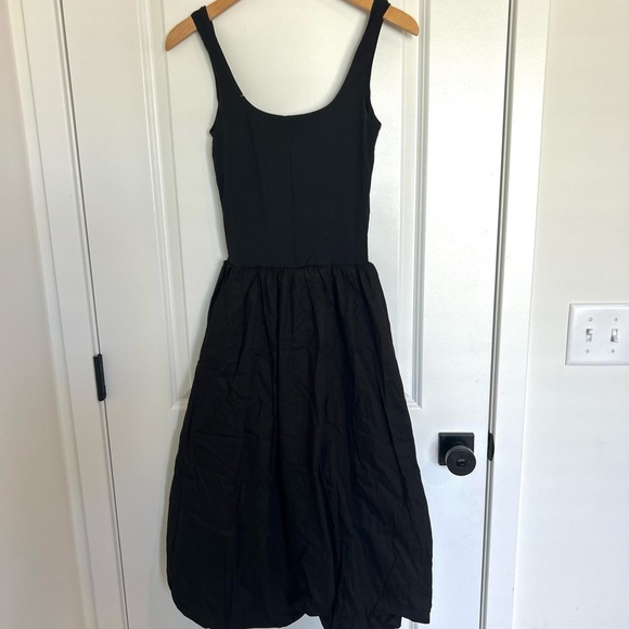 NWT Bailey Rose Black Midi Dress Bubble Skirt XS - Picture 4 of 5